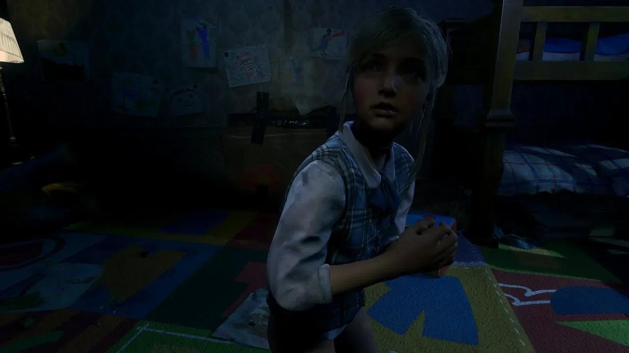 Resident Evil 2 Remake Sherry School Uniform Underwear Outfit [4K