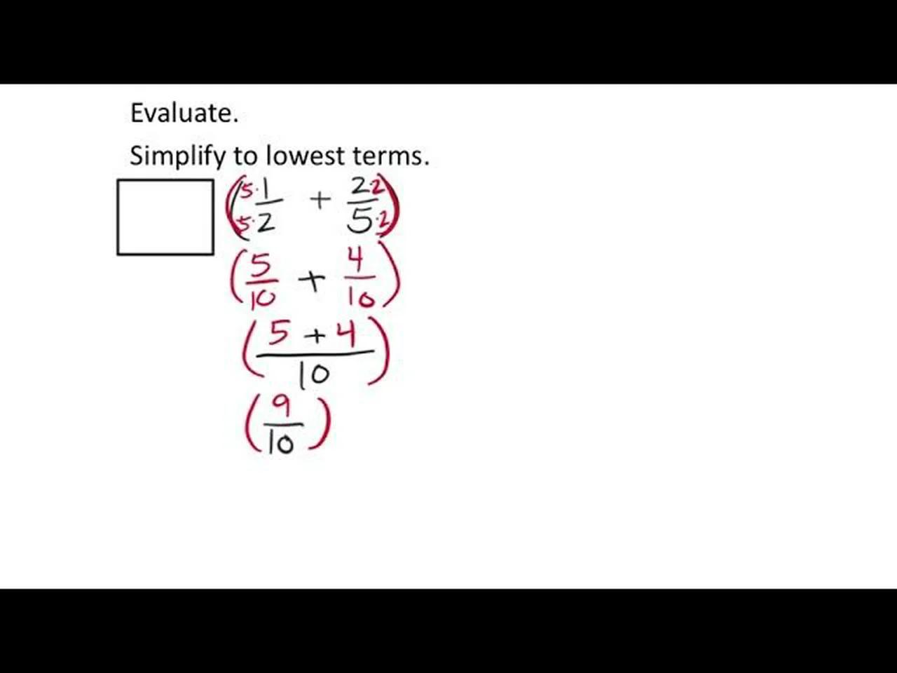 Putting It All Together: Fractions (MATH 920 Unit 2 Lesson 14)