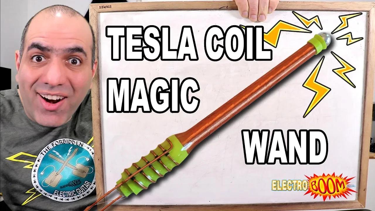 Making a Tesla Coil Magic Wand, to Celebrate 5 MILLION SUBS!