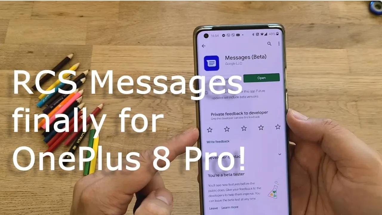 The Future of SMS - RCS Messages finally for OnePlus 8 Pro!