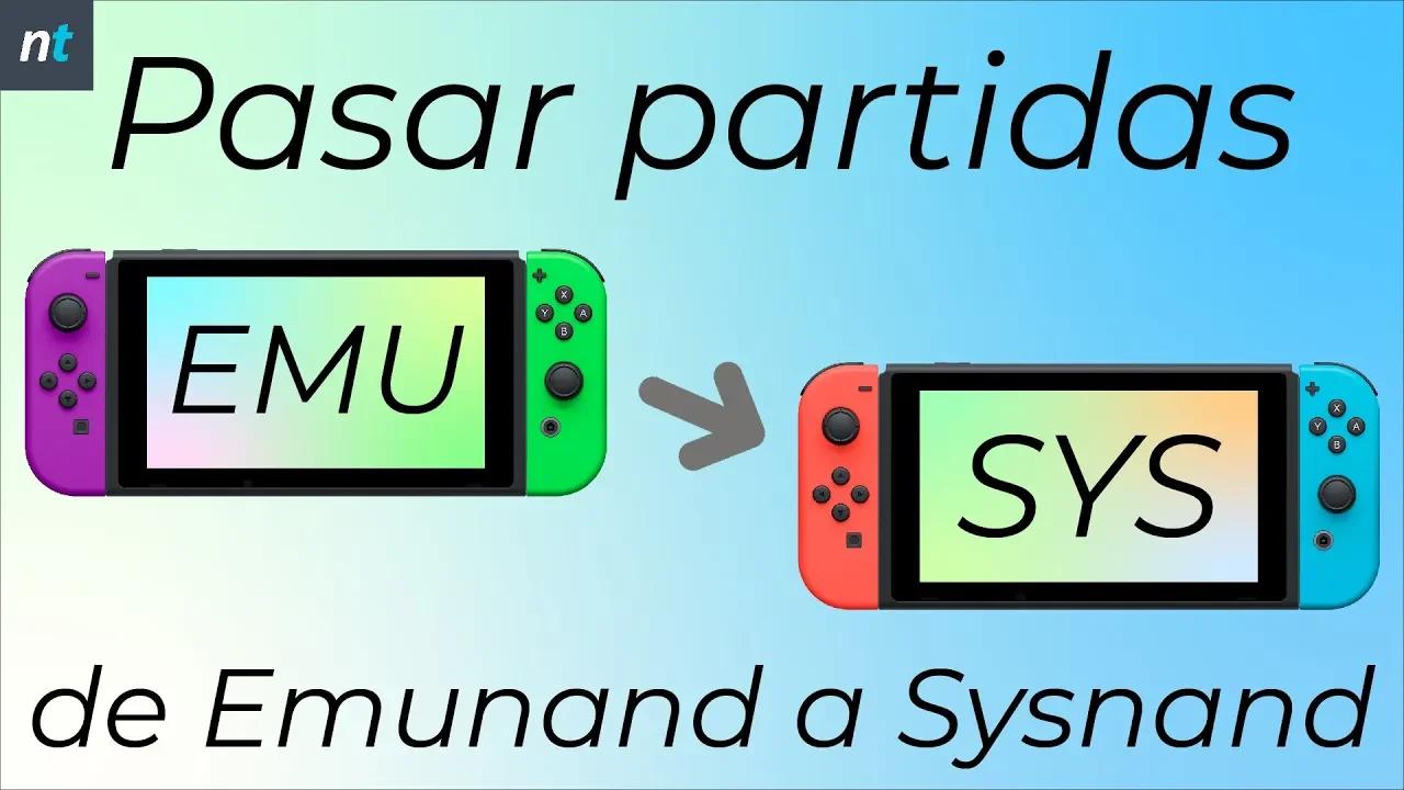 PASAR PARTIDAS DE EMUNAND A SYSNAND Transferir Saves Entre Sistemas 