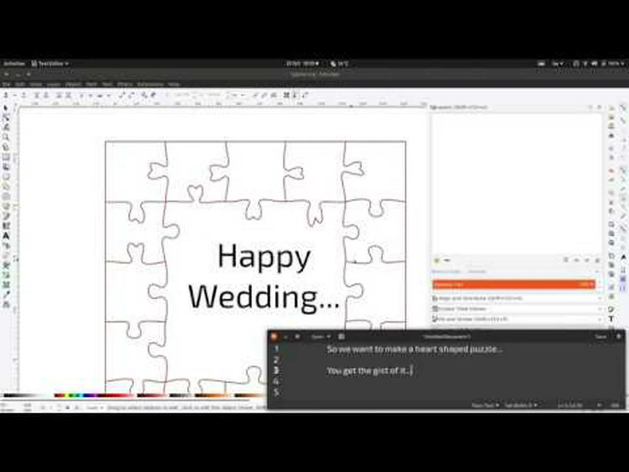 Create A Heart Shaped Puzzle In Inkscape