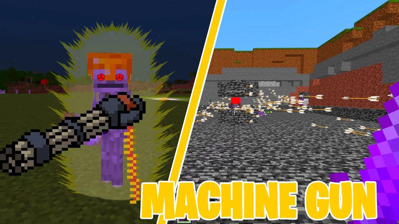 Minecraft BUT Skeletons have MACHINE GUNS