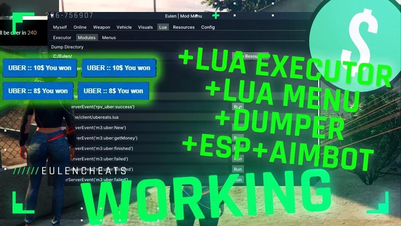 FiveM Cheat - Lua Executor working making legit uber money + ESP aimbot ...