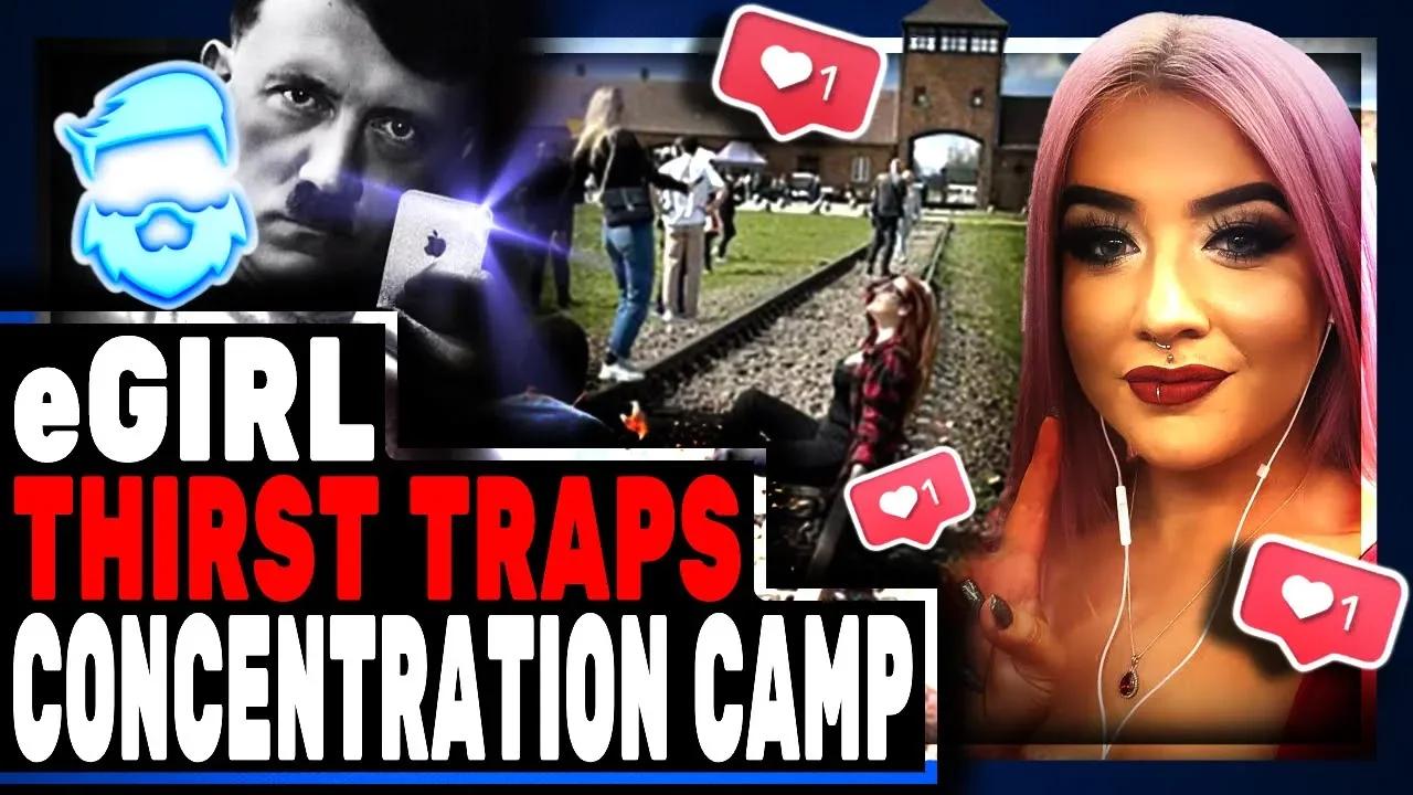 Influencer Poses For Thirst Traps In Front Of Concentration Camp I