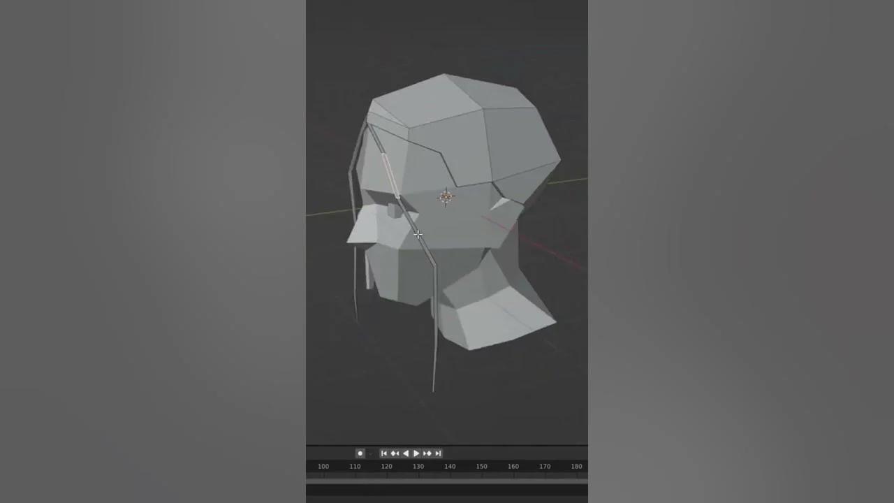 How to make Low Poly Hair in Blender blender lowpoly shorts