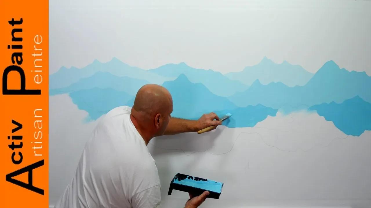 Wall painting idea for living room easy for beginners