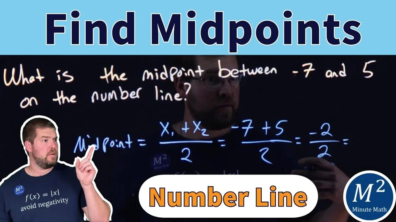 how do you find the midpoint of two lines