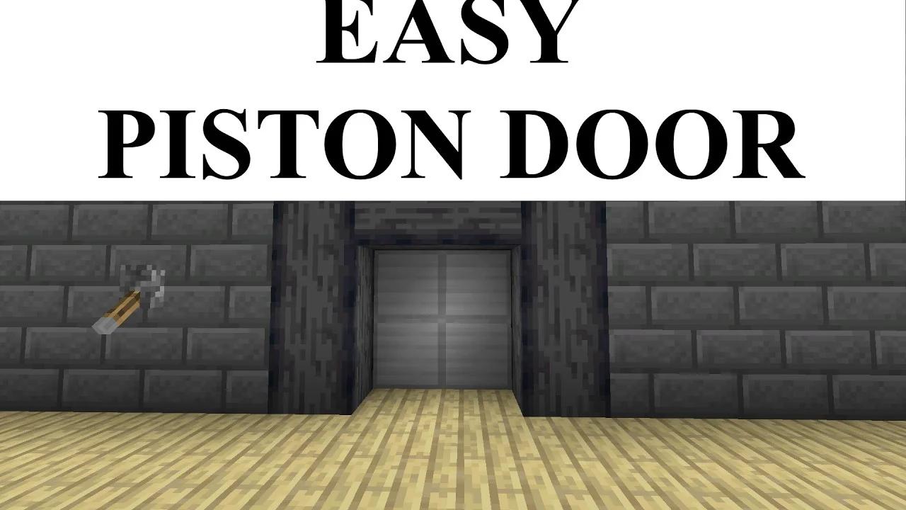 Easy 2x2 Piston Door Tutorial For Minecraft Bedrock
