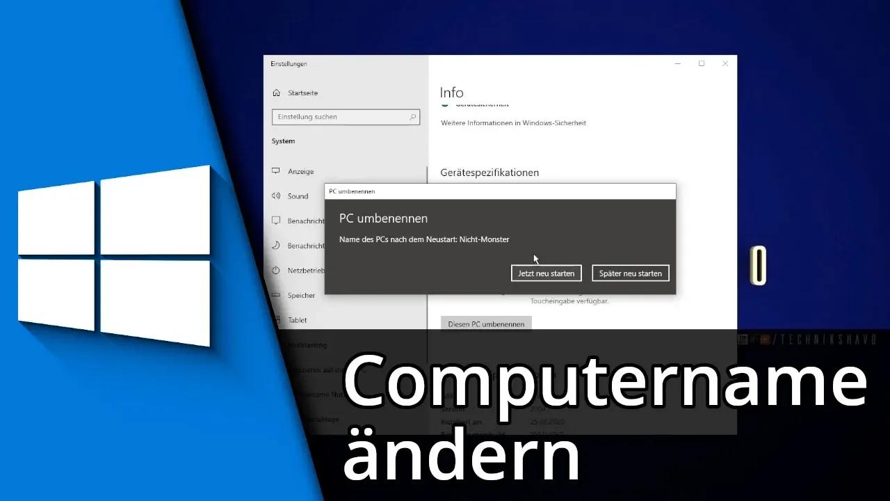 Windows 10 Computername ändern Tutorial
