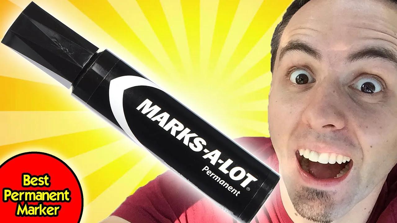 BEST BLACK PERMANENT MARKER Marks a Lot Jumbo Permanent Marker Unboxing