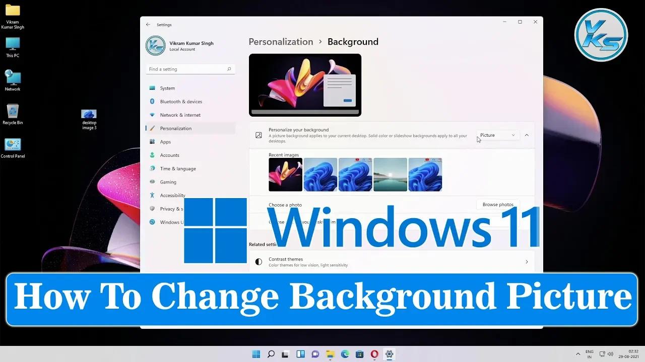 script to change background image windows 11
