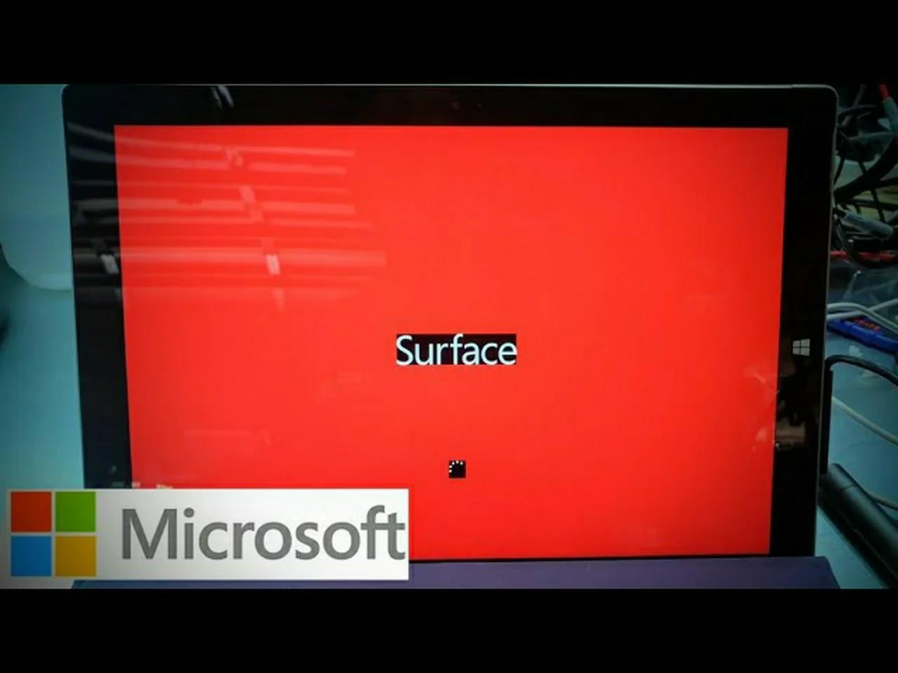 How to get rid off RED Screen on Surface Pro Disable Secure Boot Get ...