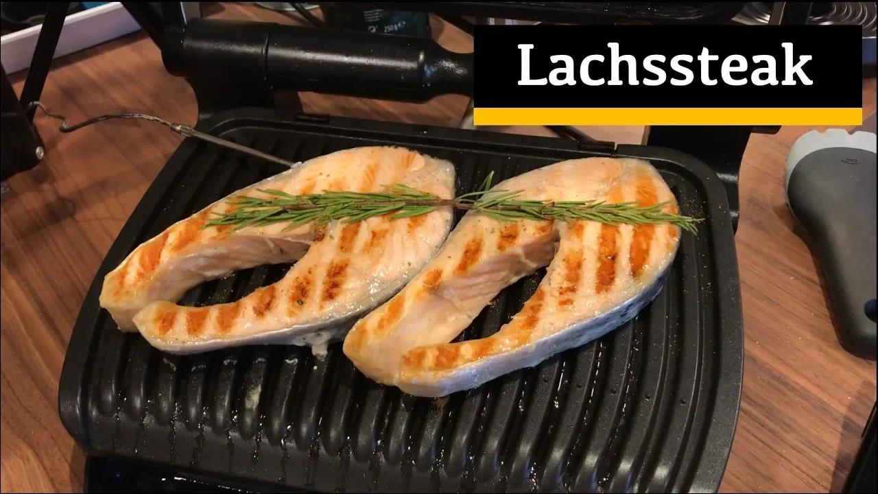 Lachssteak Auf Dem Grill