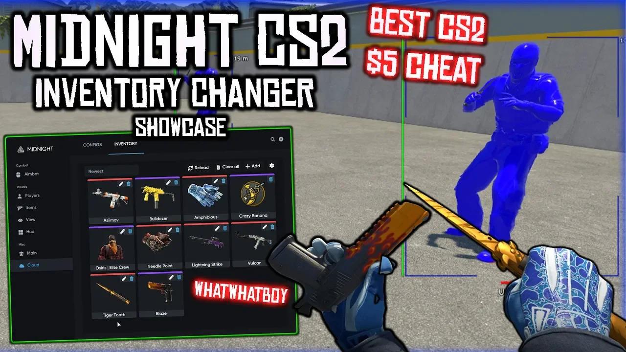 Midnight Added Inventory/Skin Changer 🫨 to Midnight CS2 CHAMS/AIMBOT ...