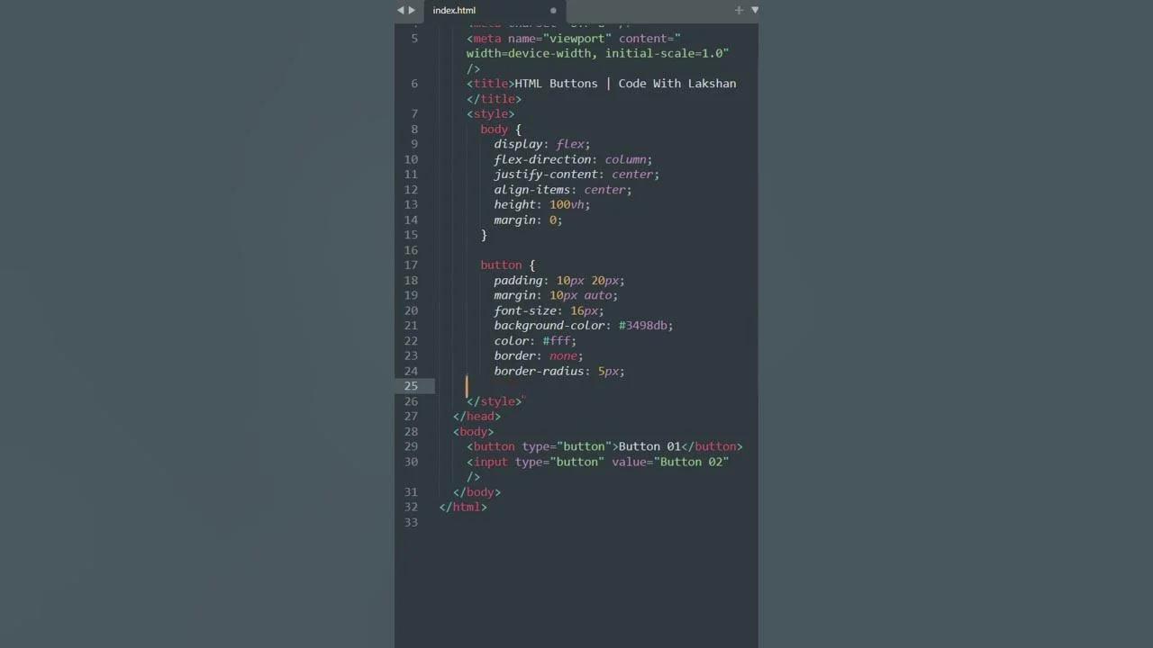 how to make html buttons work