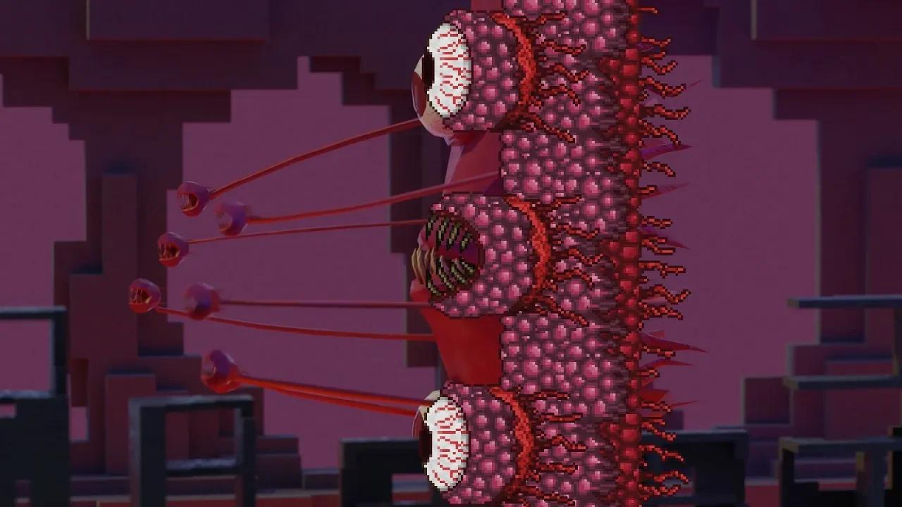 3D Modelling the Wall of Flesh (Terraria Boss)