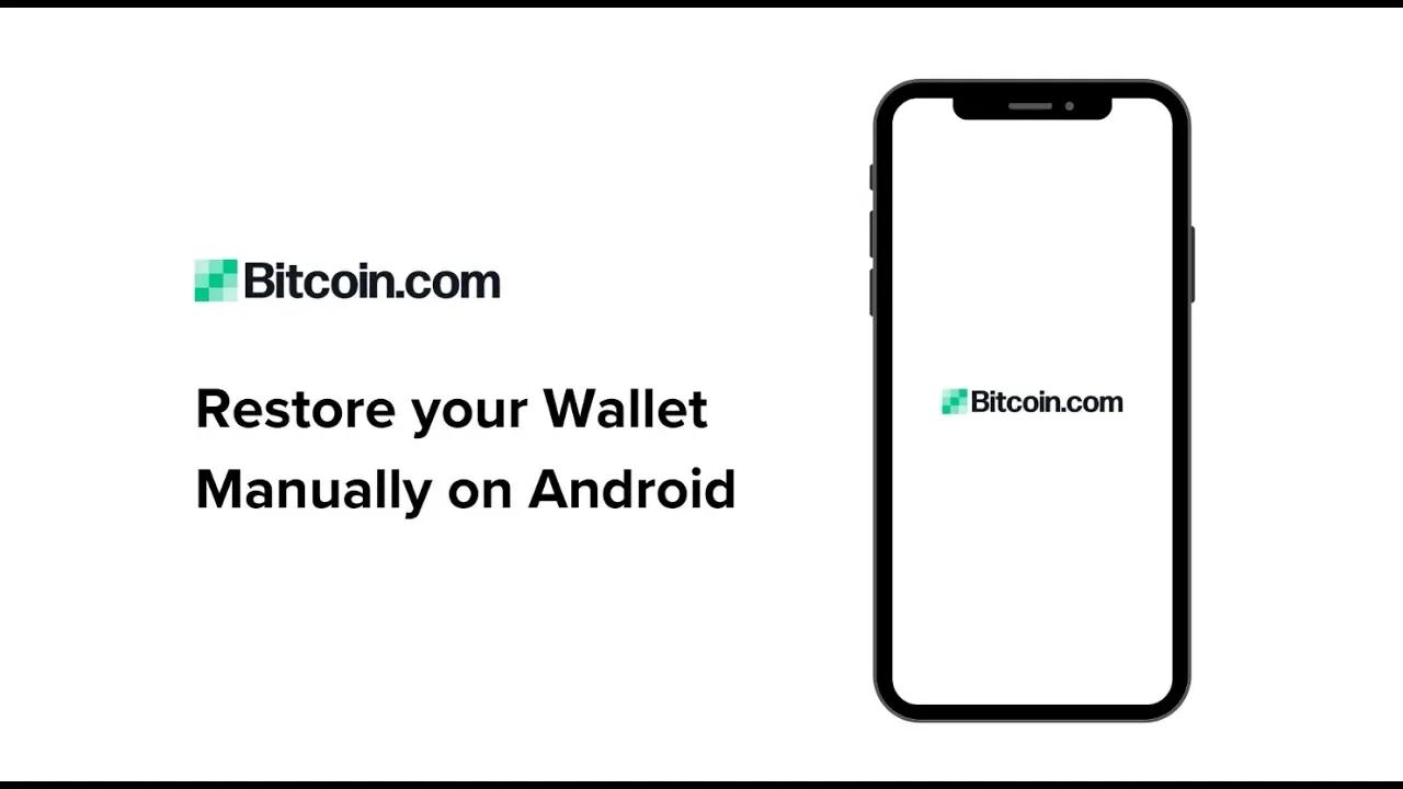 How To Restore Your Wallet Manually on Android