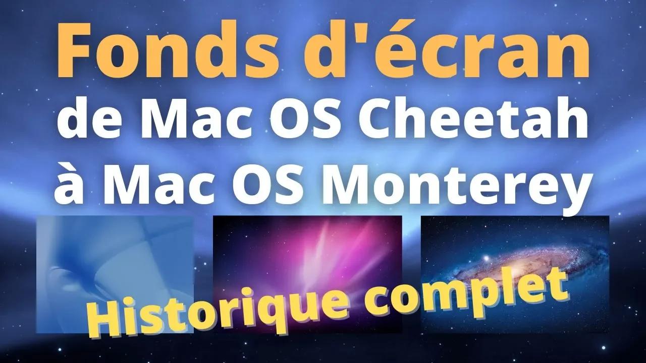 Modifier votre fond d’écran sur Mac et choisissez parmi l'historique ...