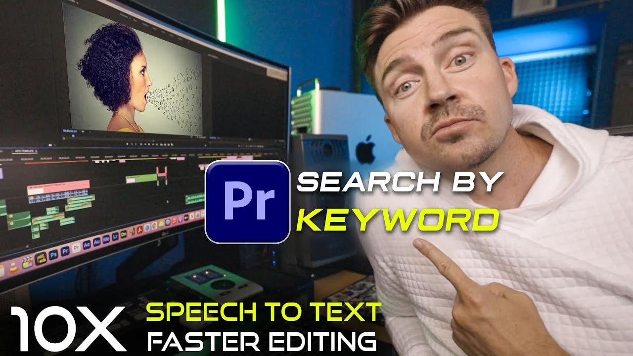 premiere pro speech to text