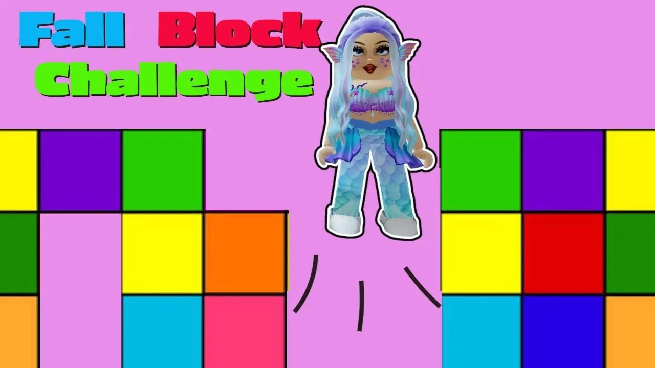 Fall Block Challenge Gaming Roblox Gameplay