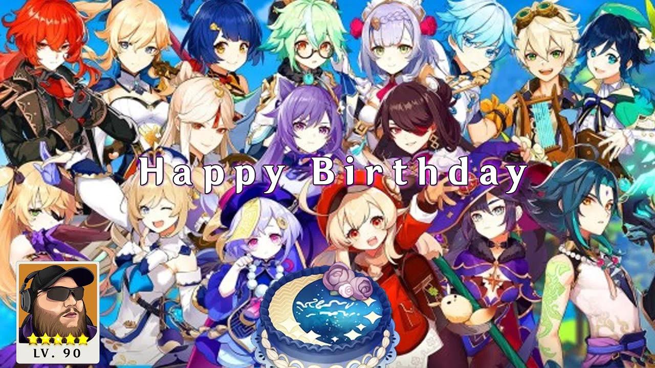 Genshin Impact - Happy Birthday to me, All Character Birthday Voicelines