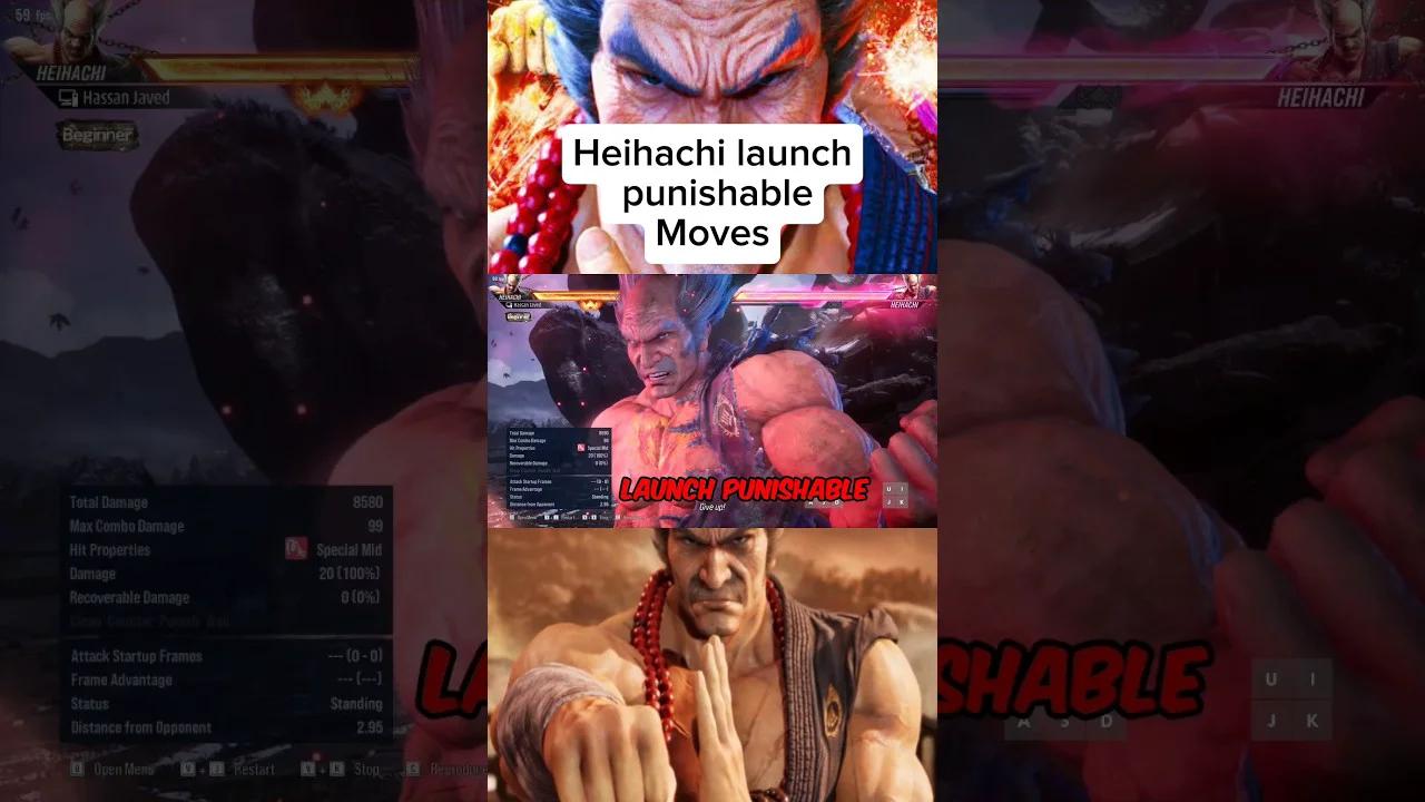 Tekken 8 Heihachi Launch Punishable Moves