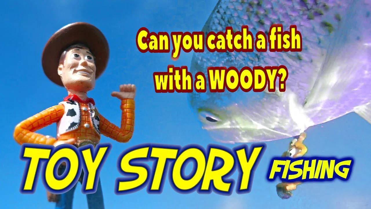Can You catch a fish with a WOODY? Toy Story Fishing