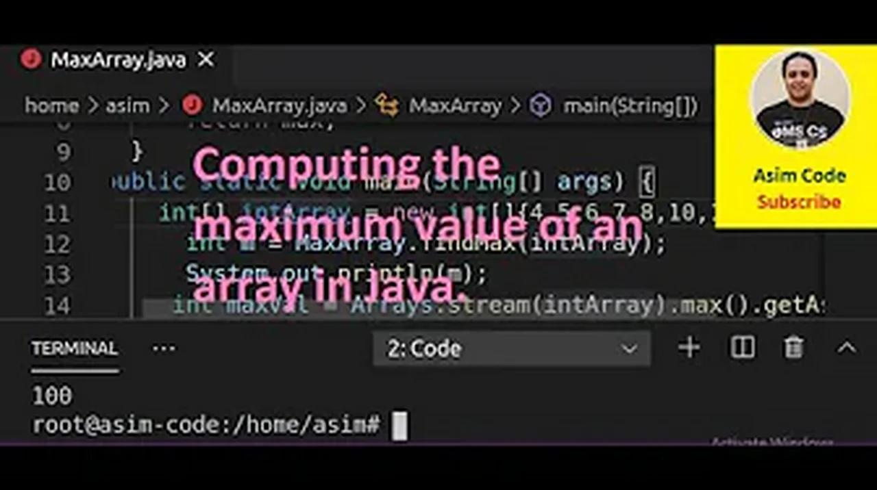 find max value in array of objects java