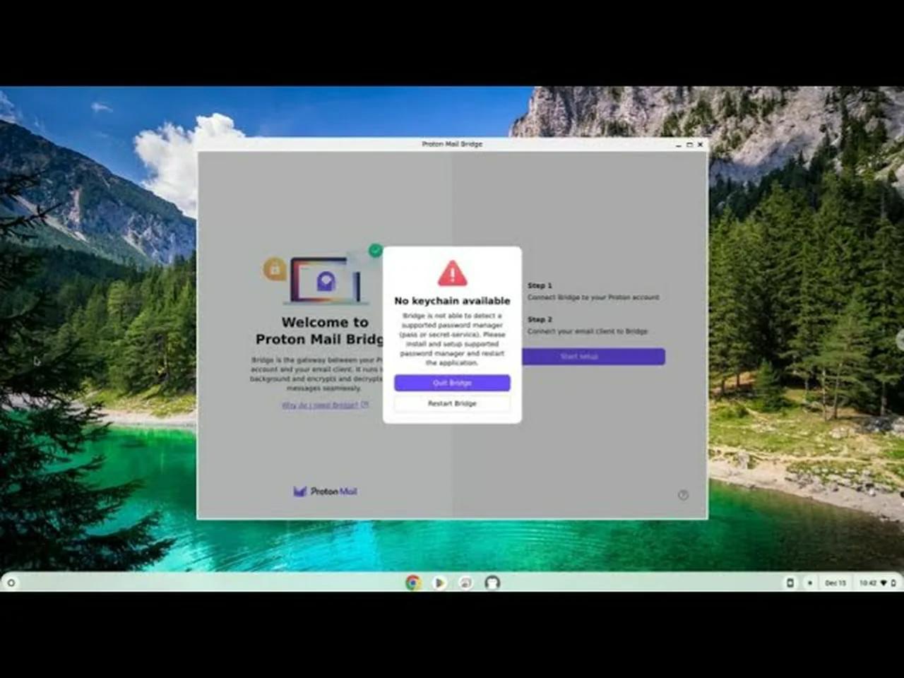 How to install Proton Mail Bridge on a Chromebook
