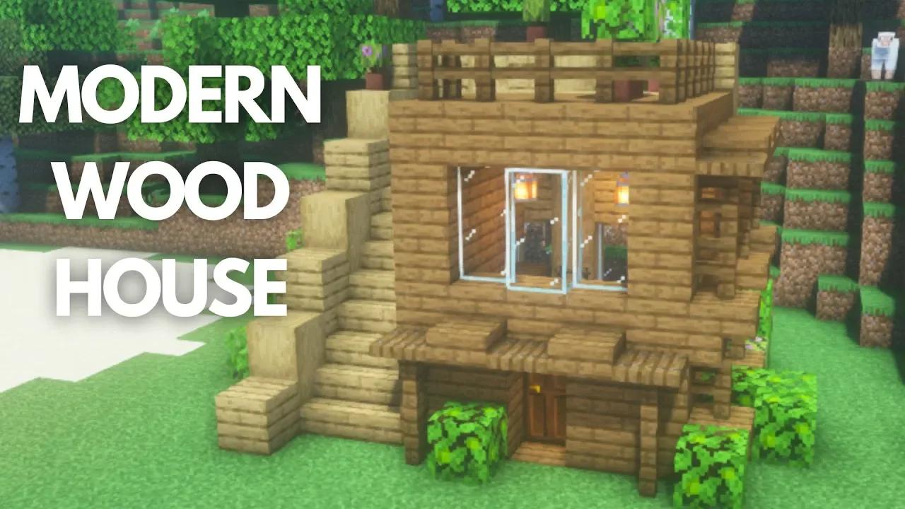 How to build a Modern Wood House in Minecraft