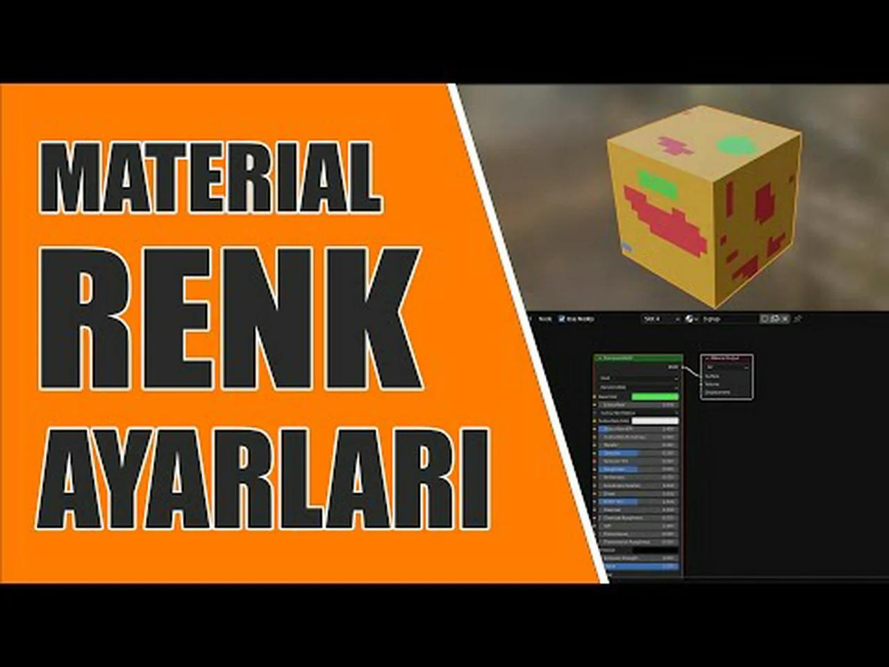 Blender material renk ayarlari blender birden fazla renk ekleme