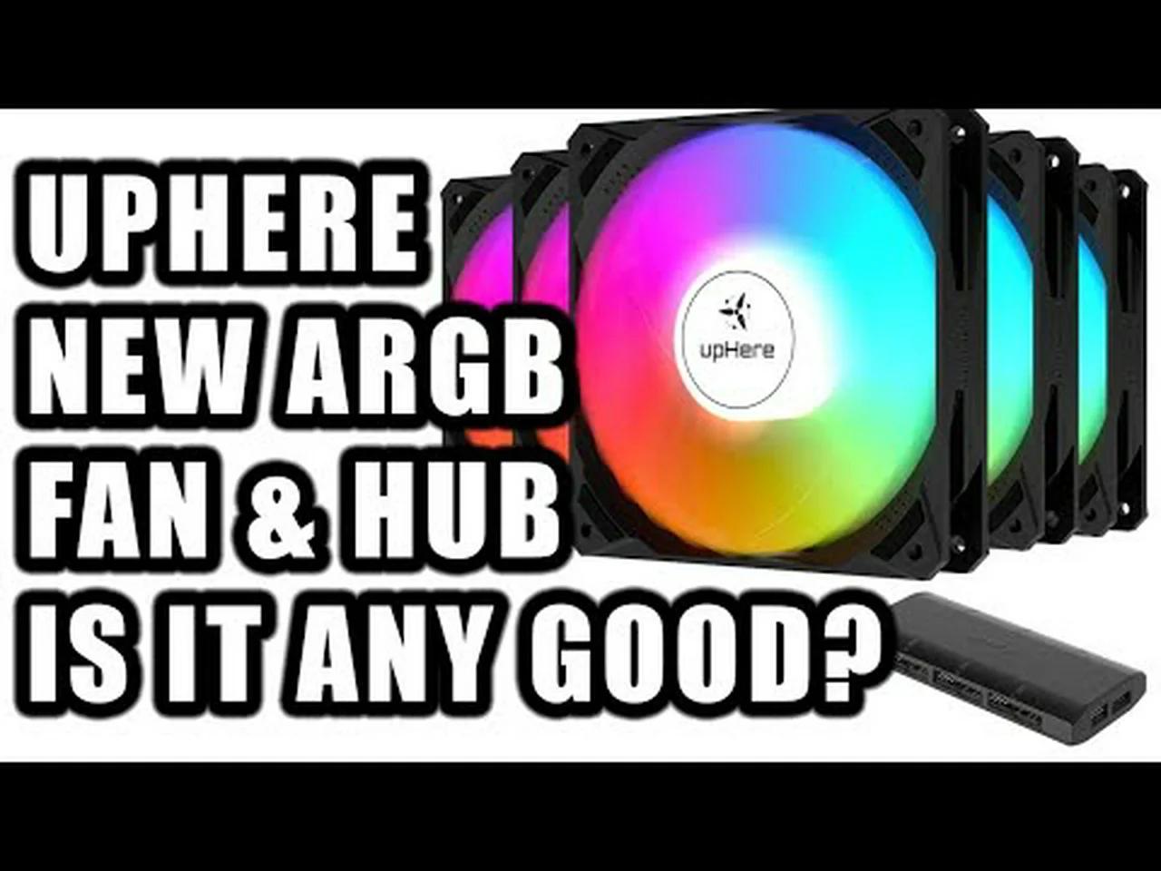 Uphere NEW ARGB 5PK Fan & Hub Set NK1207 Testing & Installation