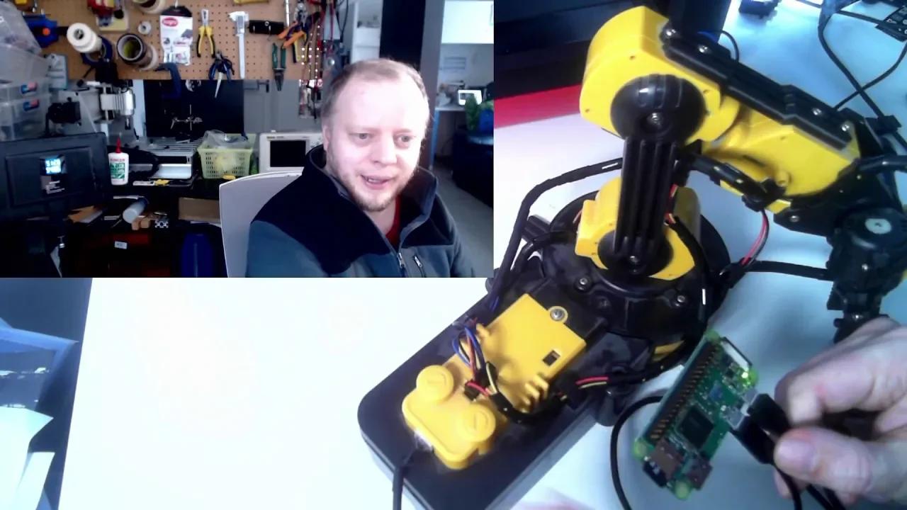 Control robot arm via web with Flask and Python (Maplin USB arm)