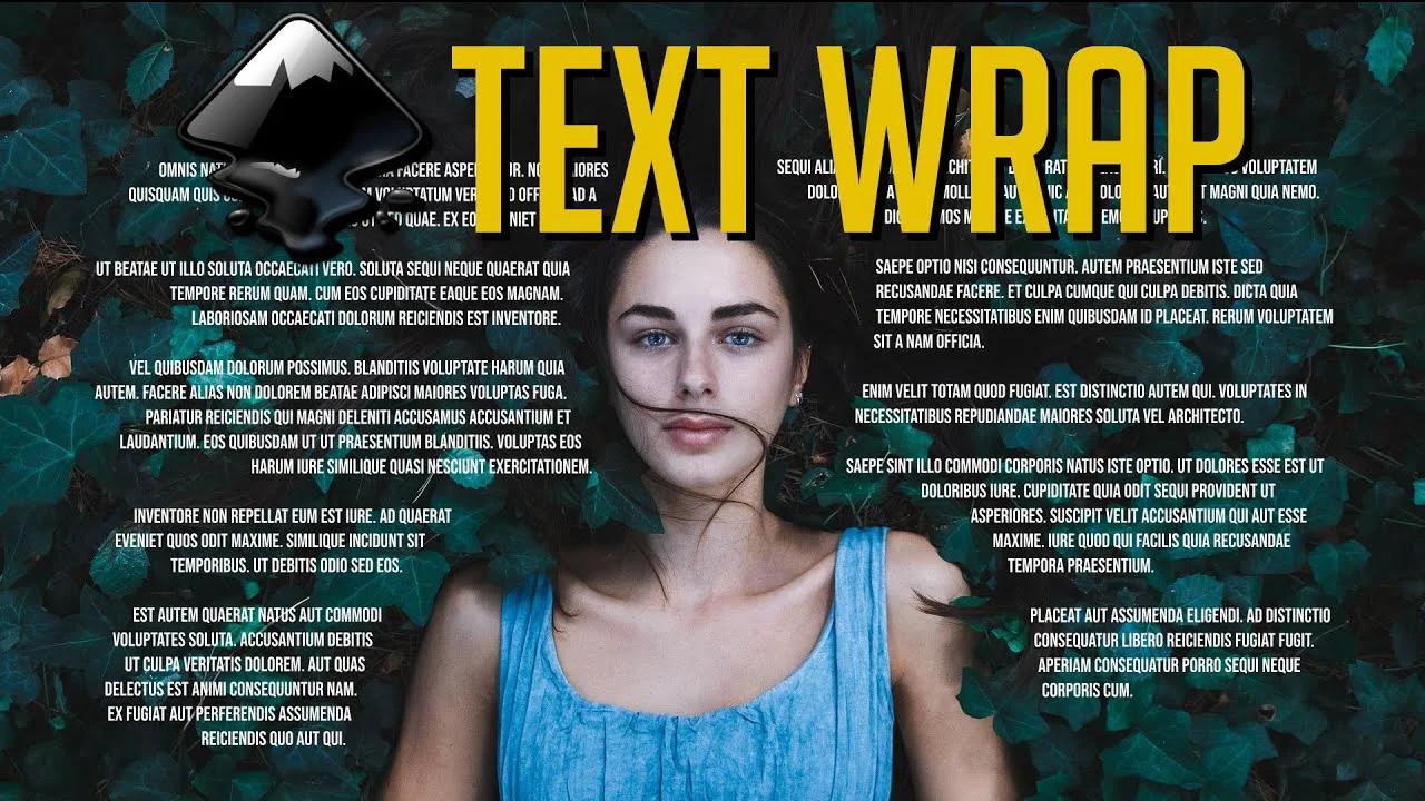 How to Wrap Text Around Image with a Path Shape in Inkscape