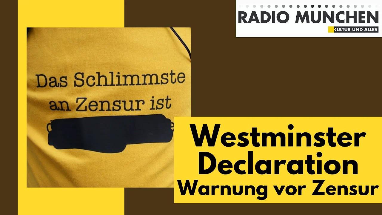 Westminster Declaration eine öffentlich erklärte Warnung vor Zensur
