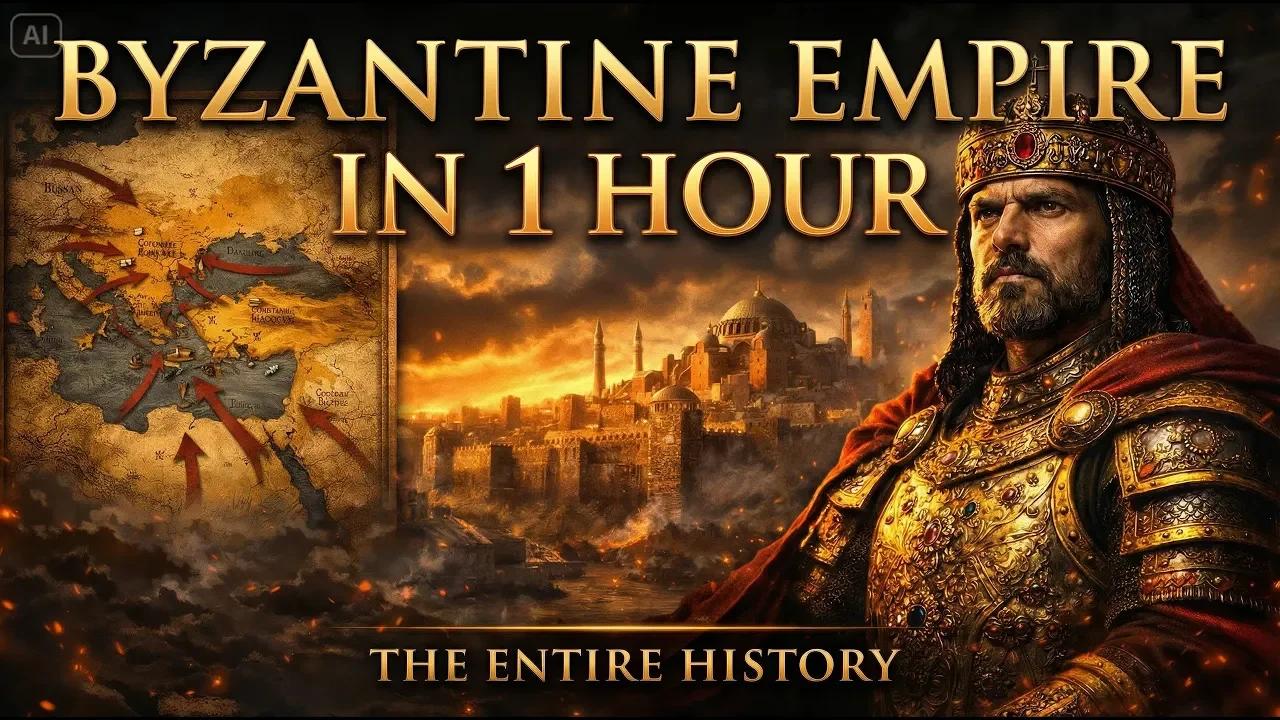 The Entire History Of BYZANTINE EMPIRE In 1 Hours