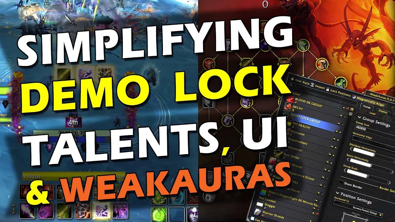 EASY Demonology Warlock Guide To Talents UI WeakAuras WoW