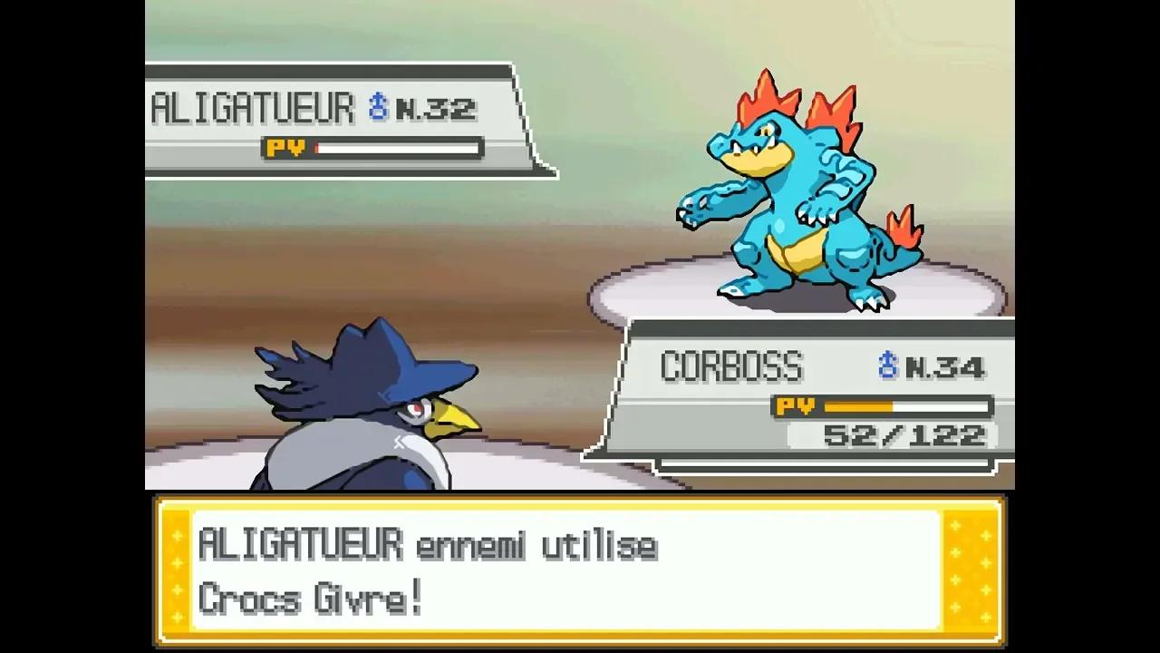 Pokémon HeartGold Version (French) - Rival Battle #4