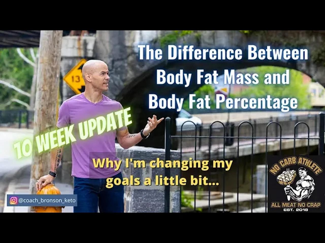 The Difference Between Body Fat Mass and Body Fat Percentage