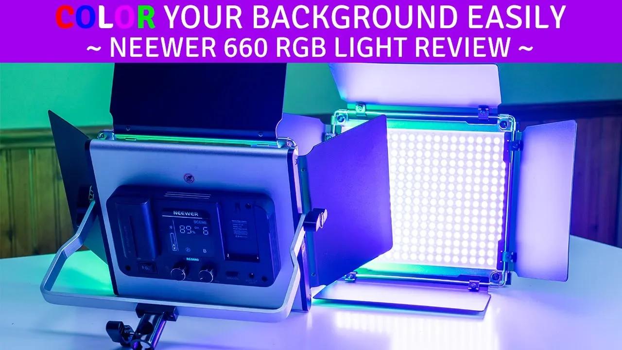Change Your Background Color & Mood Instantly With The Neewer 660 RGB ...