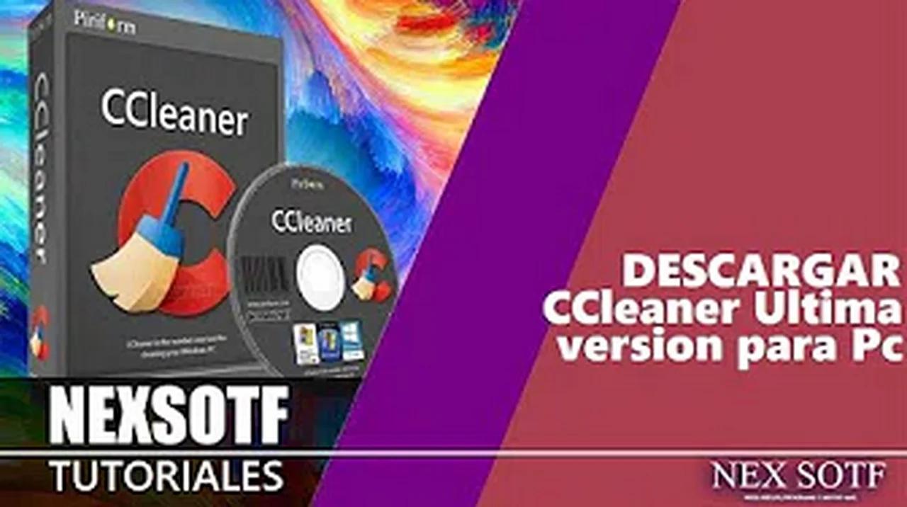Descargar e Instalar CCleaner Ultima version en Español para windows 10