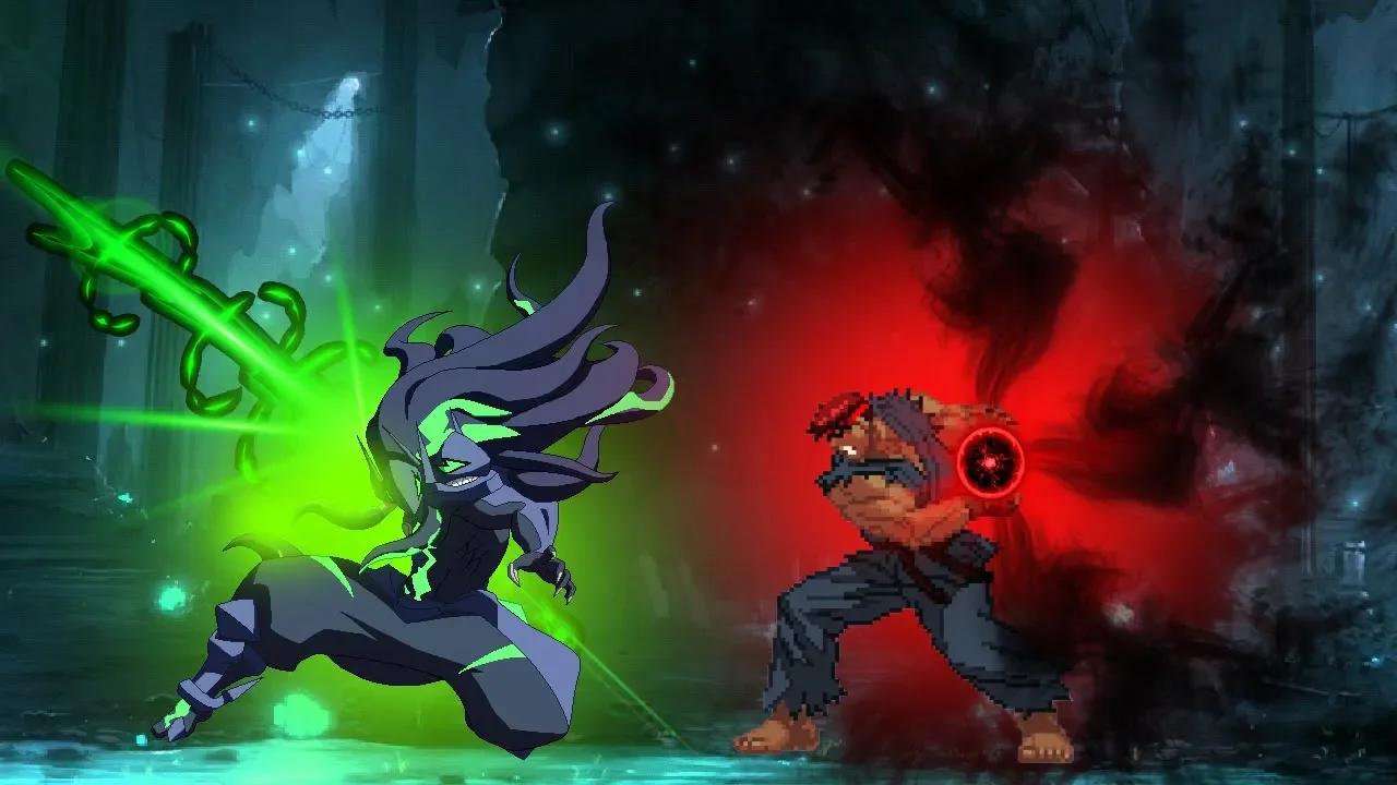 Shin Evil Ryu vs Susano'o - Street Fighter X BlazBlue - Epic Boss ...