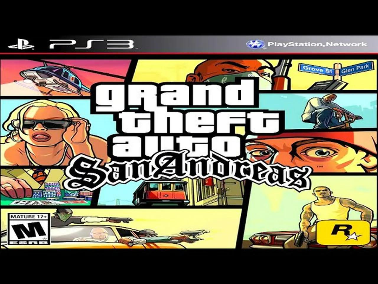 Grand Theft Auto San Andreas PS3 Intro 4K A.I. Upscale