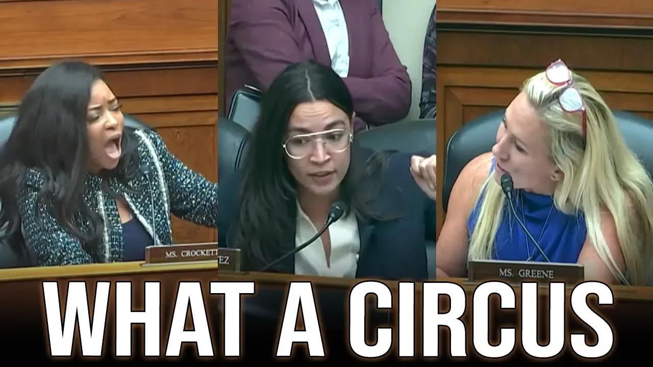 ABSOLUTE CHAOS As MTG, AOC & Crockett Trade Insults During AG Garland ...