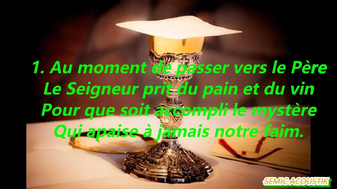 Voici Le Corps Et Le Sang Du Seigneur Chant De Communion De Rameaux
