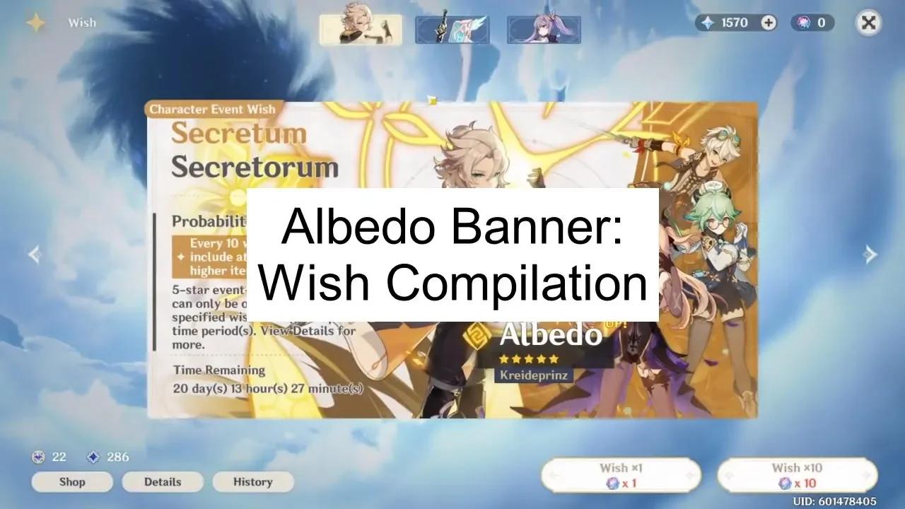 Genshin Impact Albedo Banner Compilation
