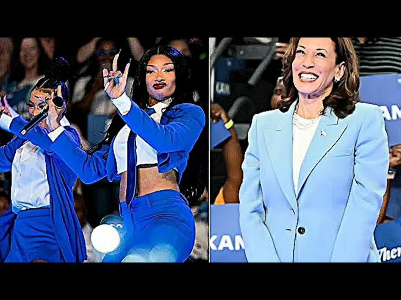 Megan Thee Stallion & Kamala Harris Team Up At Democrat Atlanta Rally #usa