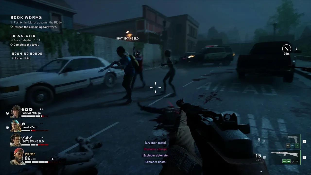 Back 4 Blood Co Op Playthrough Part 7 Fortify The Library