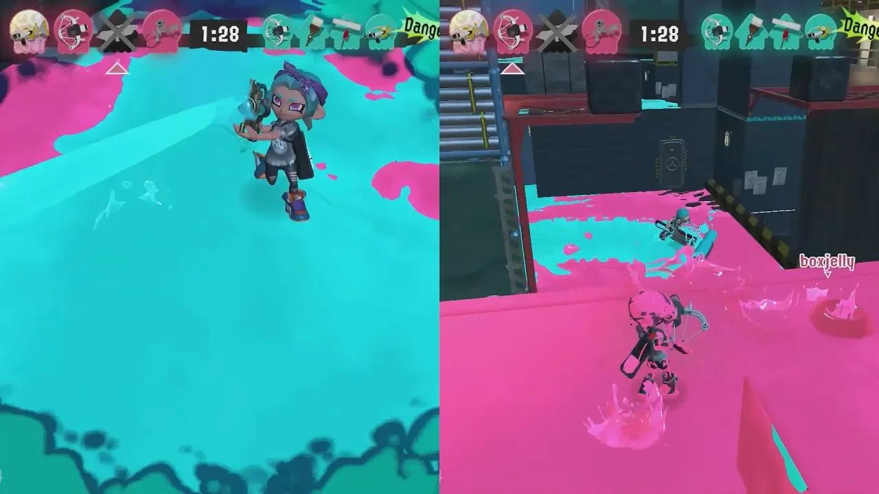 splatoon 3 4 player split screen
